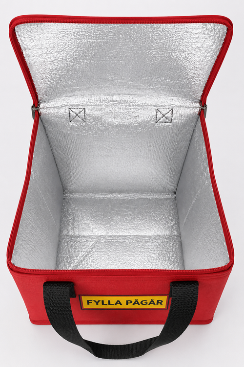 Röd Kylväska – Fylla Pågår
